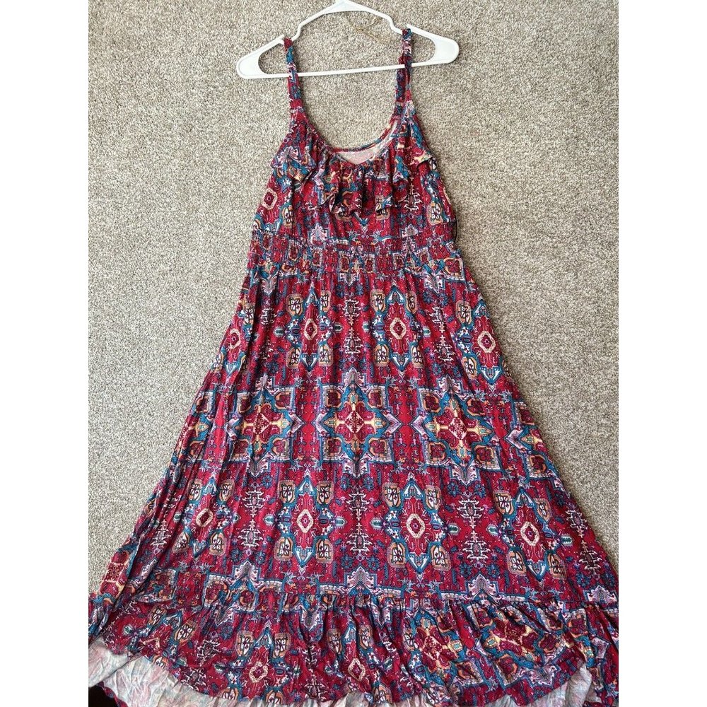 Torrid Floral Ruffle Hi Low Maxi Jersey Dress Online Exclusive Large (0)
